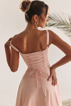 Bustier Bodice Midi Dress For Women