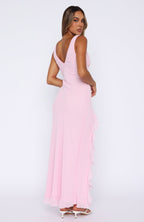 Women's Fitted Maxi Dress with Sleeveless V Neck Design