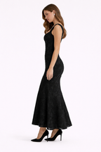 Women's Mermaid Midi Dress With Ruched Detail