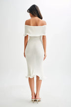 Soft Knit Off Shoulder Tube Dress