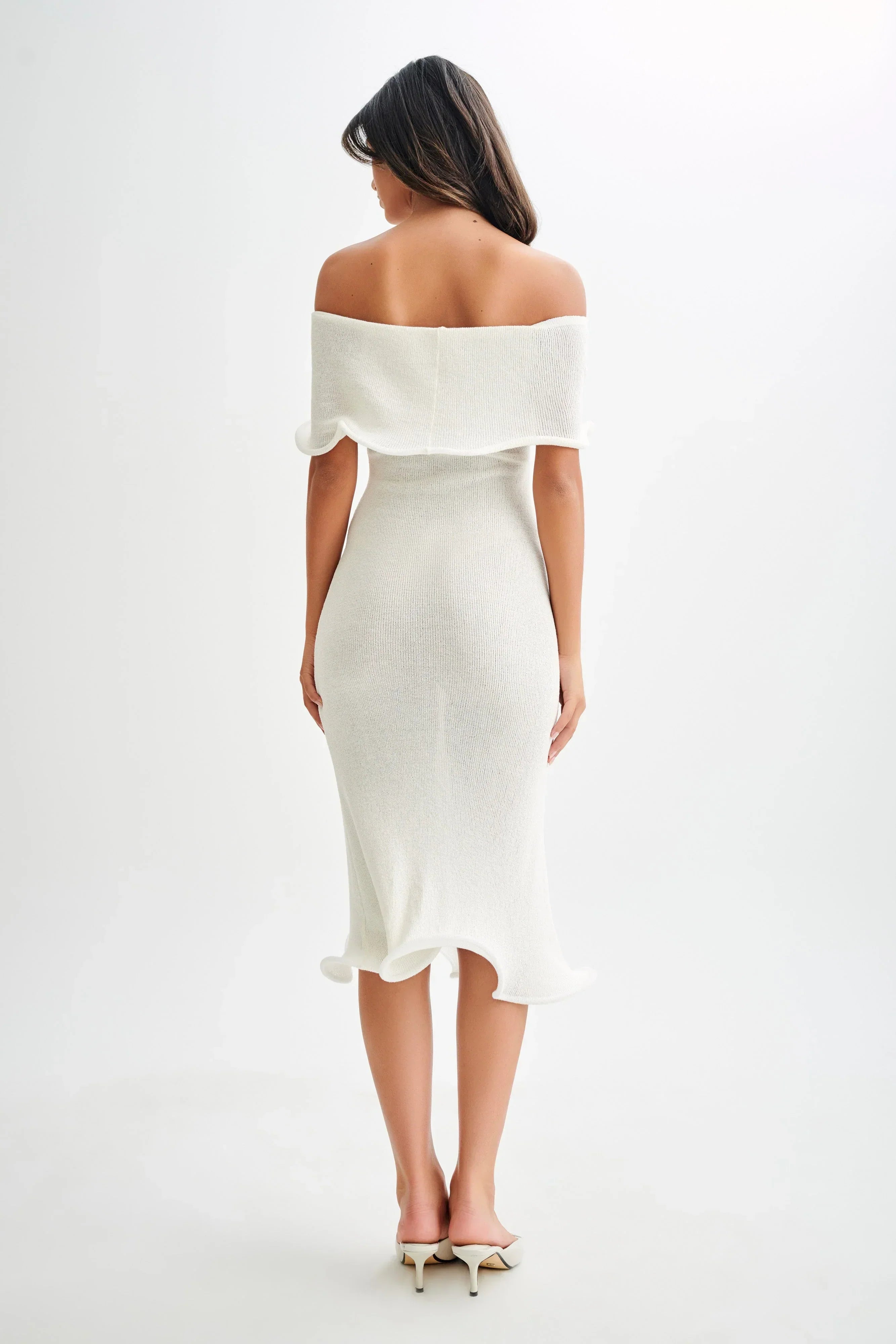 Soft Knit Off Shoulder Tube Dress