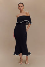 Soft Knit Off Shoulder Tube Dress