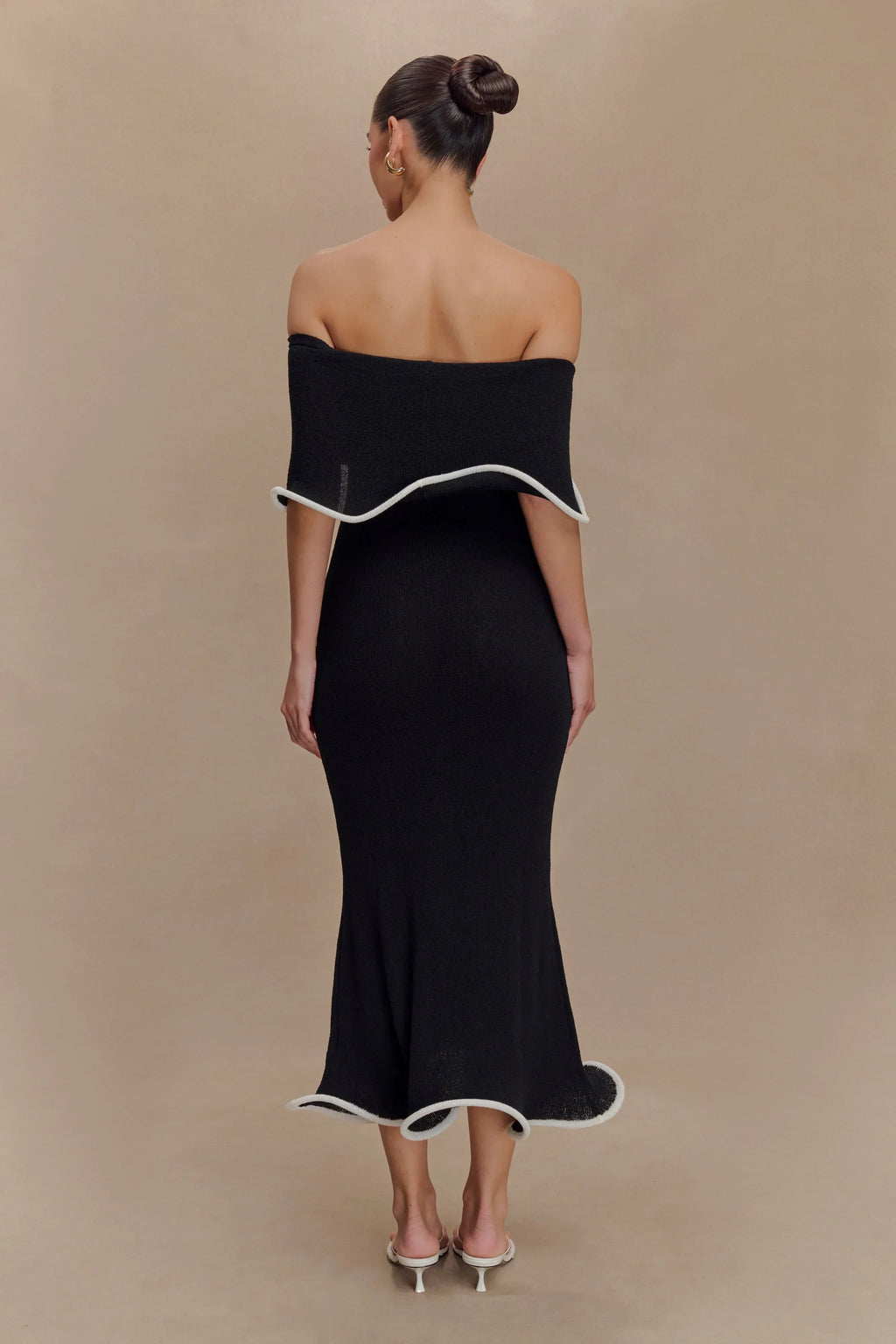 Soft Knit Off Shoulder Tube Dress