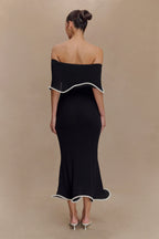 Soft Knit Off Shoulder Tube Dress