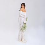 Off Shoulder Lace Maxi Dress Women