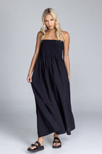 Women's Strapless A Line Maxi Dress