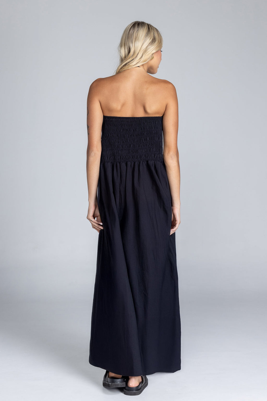 Women's Strapless A Line Maxi Dress