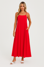 Tank Strap Swing Maxi Dress For Women