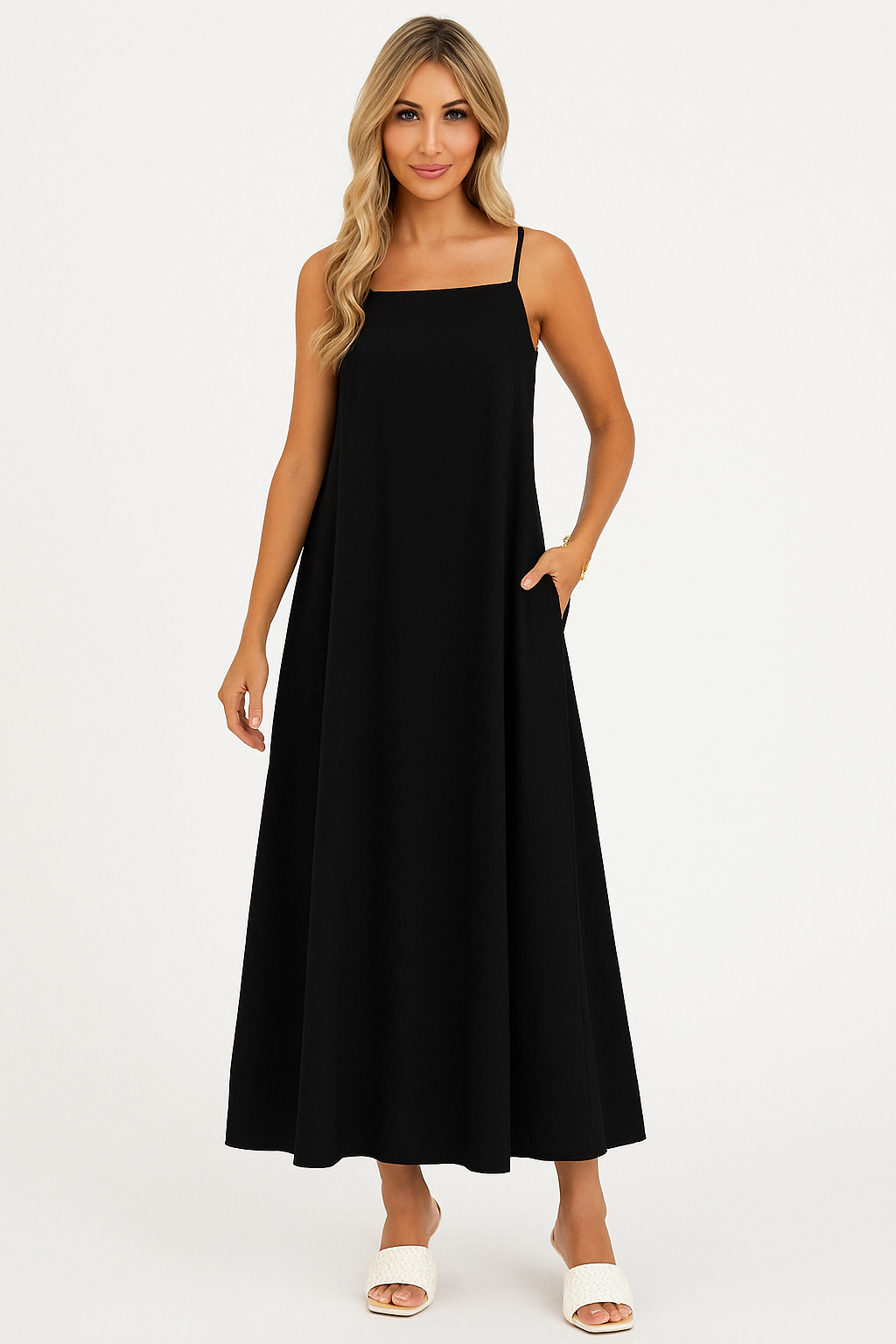 Tank Strap Swing Maxi Dress For Women