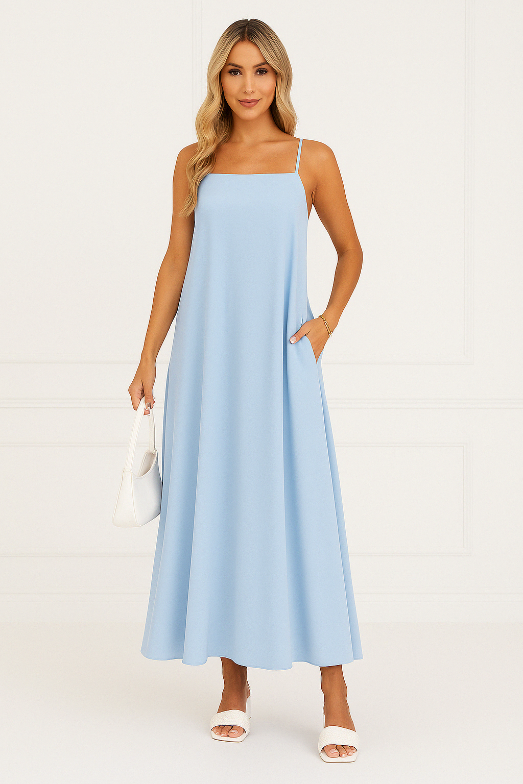 Tank Strap Swing Maxi Dress For Women
