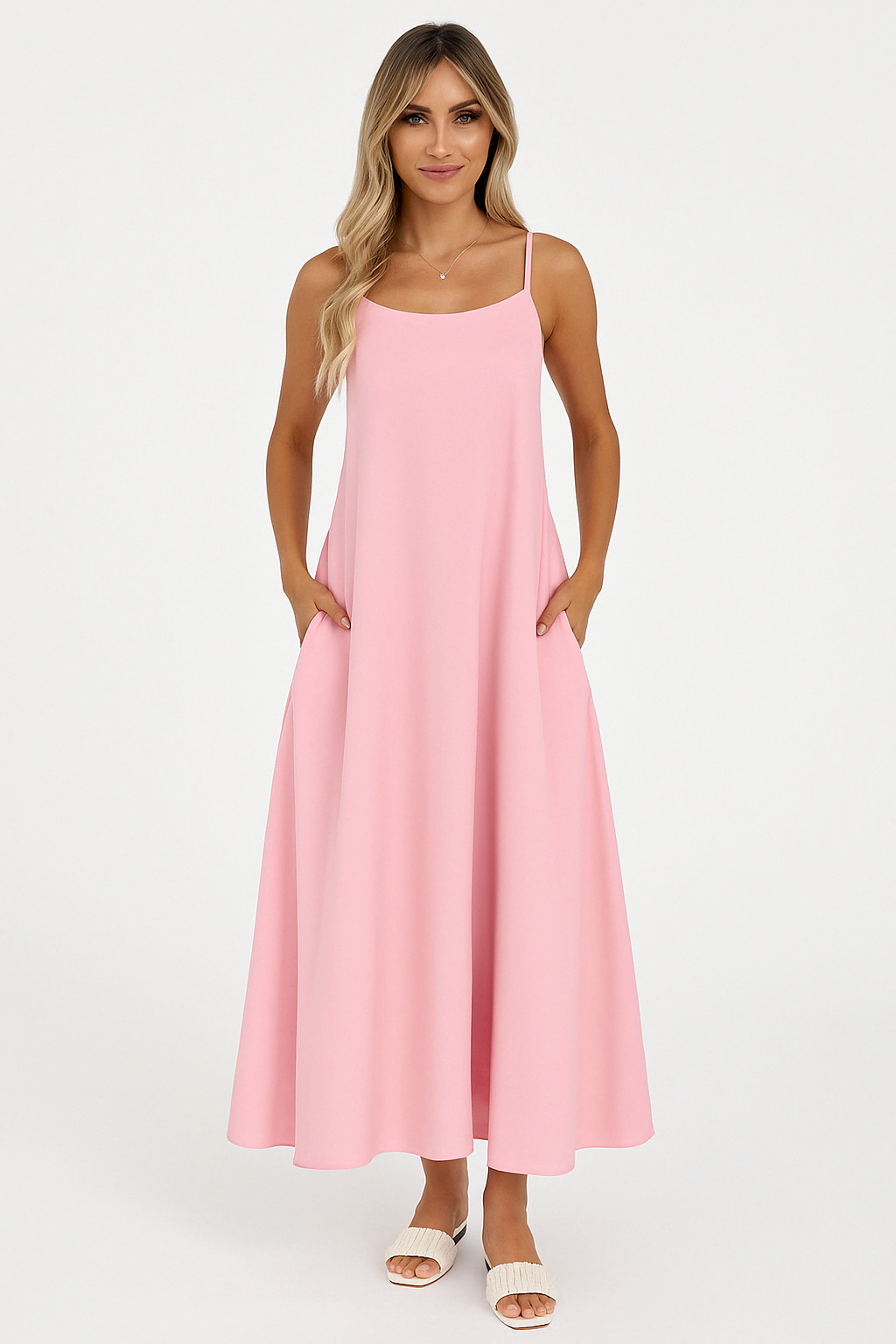 Tank Strap Swing Maxi Dress For Women