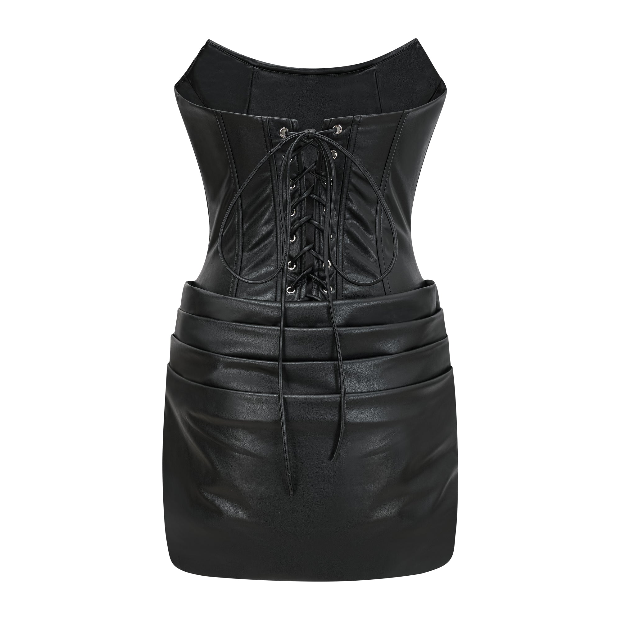 Ruched Bodycon Tube Mini Dress