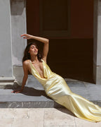 Sleeveless Draped Maxi Dress Women