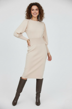 Long Sleeve Pencil Midi Dress For Women