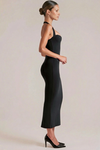Women's Halter Neck Long Bodycon Dress