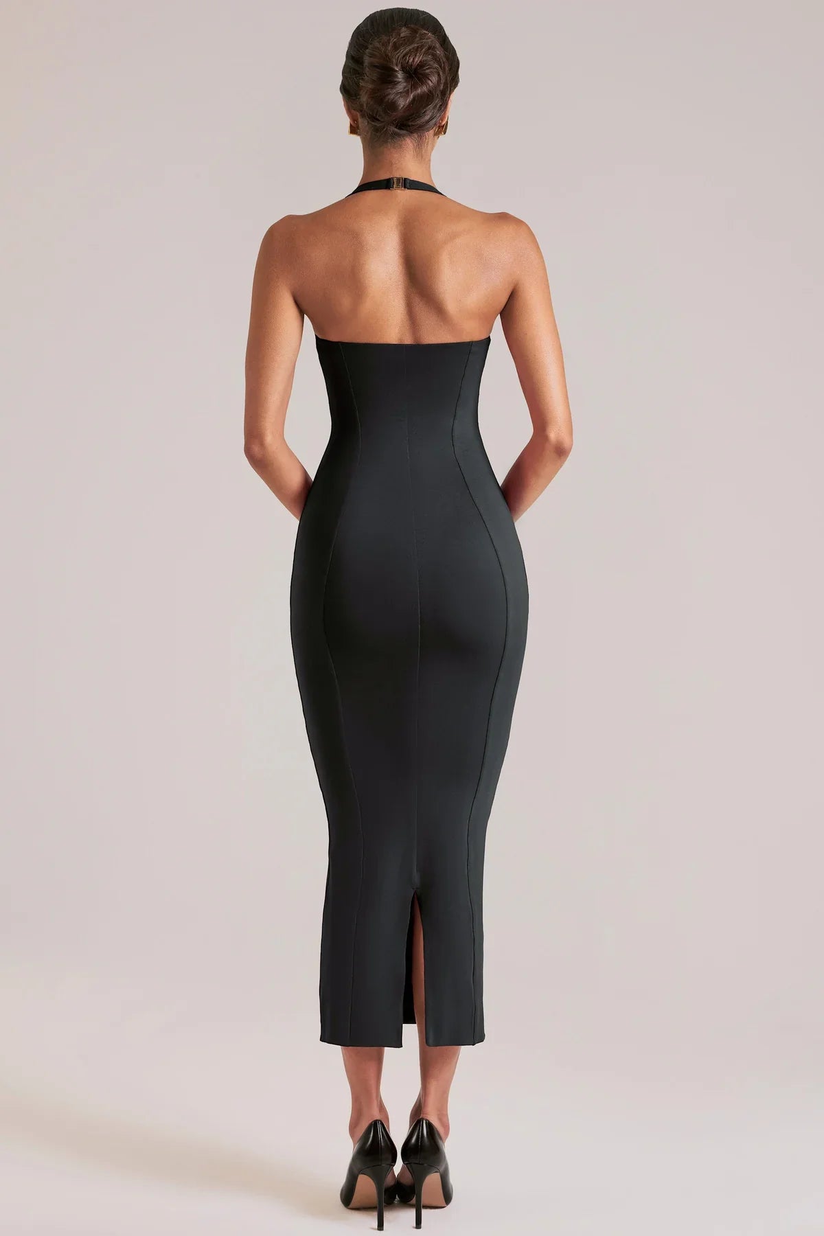 Women's Halter Neck Long Bodycon Dress