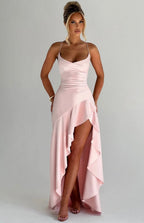 Sweetheart Neck High Slit Maxi Dress