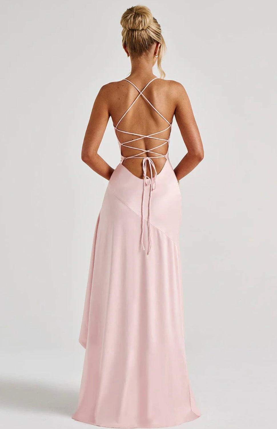Sweetheart Neck High Slit Maxi Dress