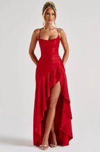 Sweetheart Neck High Slit Maxi Dress