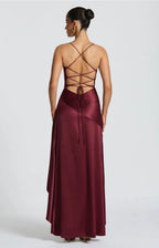 Sweetheart Neck High Slit Maxi Dress