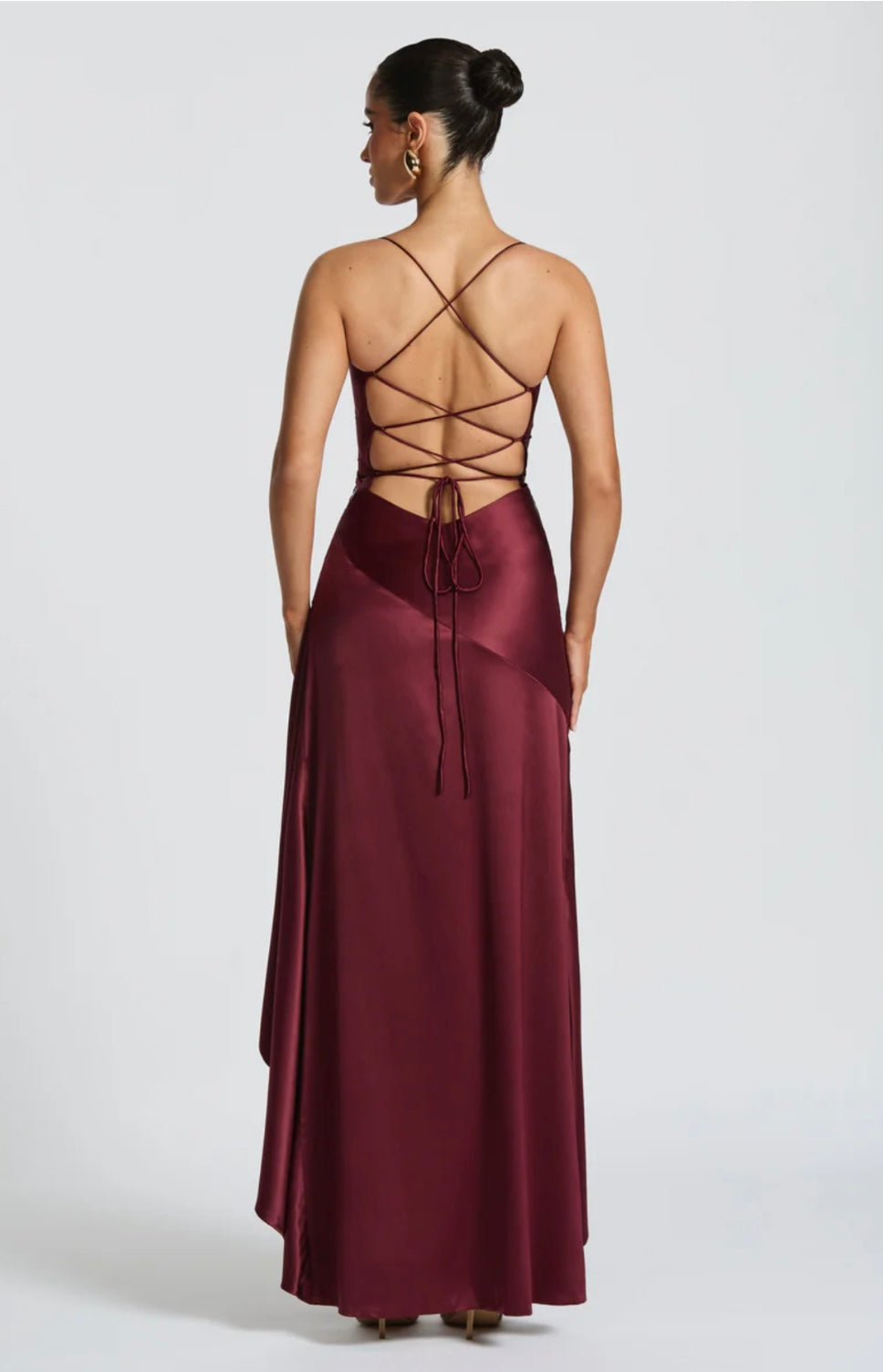 Sweetheart Neck High Slit Maxi Dress