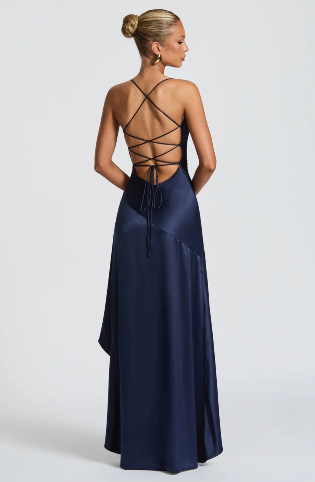 Sweetheart Neck High Slit Maxi Dress
