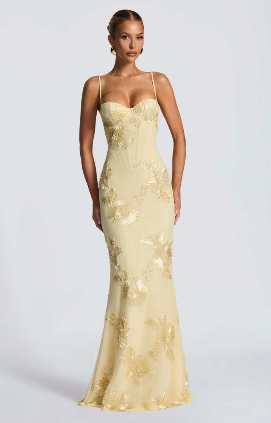 Sweetheart Neck Lace Maxi Dress With Straps