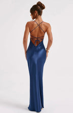 Cross Back Strappy Maxi Dress