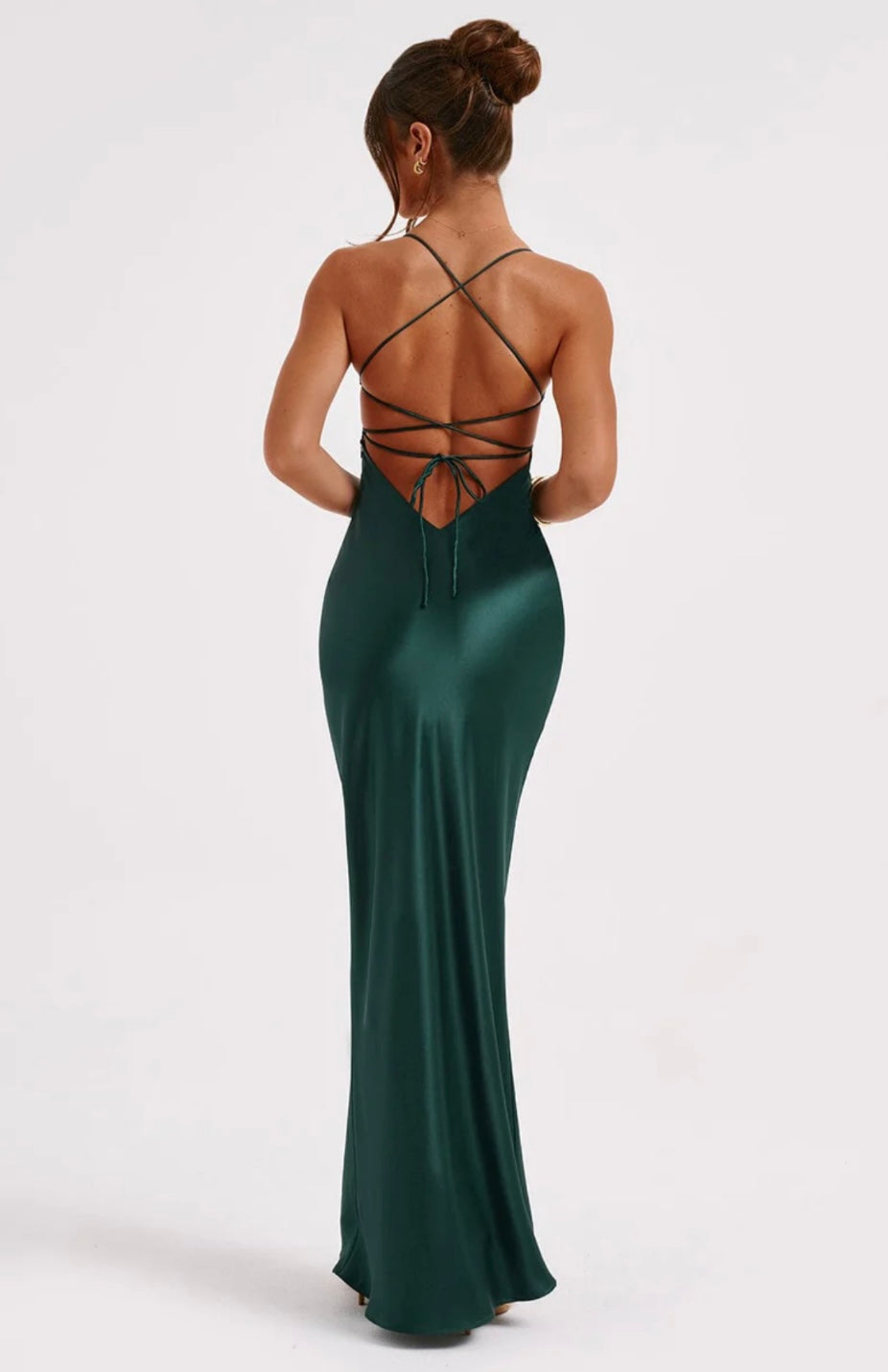 Cross Back Strappy Maxi Dress