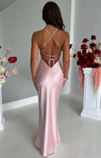 Cross Back Strappy Maxi Dress