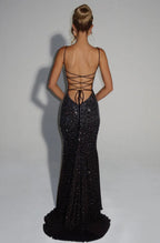 Strapless Rhinestone Maxi Dress Women