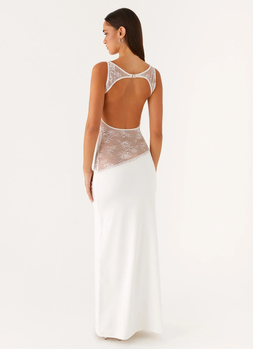 Lace Waist Sleeveless Maxi Dress