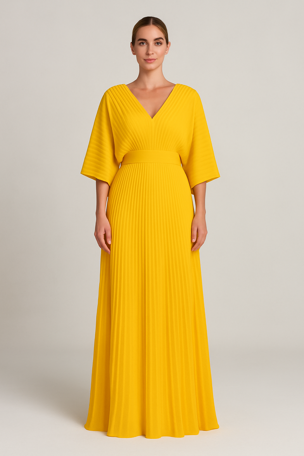 Flowy Short Sleeve Maxi Dress