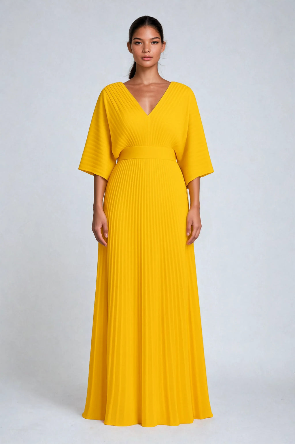 Flowy Short Sleeve Maxi Dress