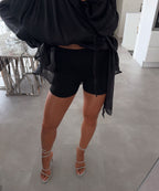 Long Sleeve Tiered Mini Dress