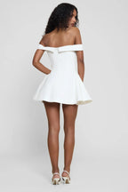 Sweetheart Off Shoulder Skater Mini Dress