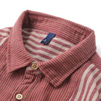 Men's Striped Chest Pocket Shirt Top