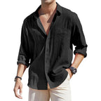 Classic Collar Button Front Dress Shirt
