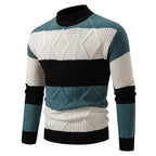 Men's Multi Stripe Turtleneck Knit Jumper