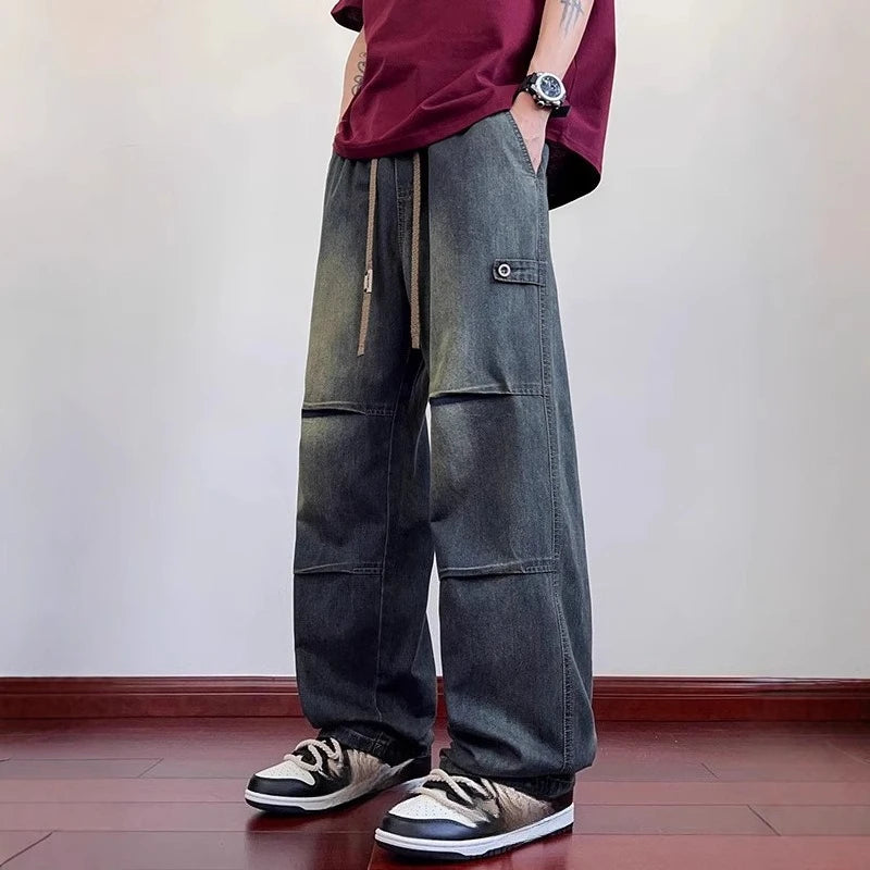 Men's Multi Pocket Baggy Jeans