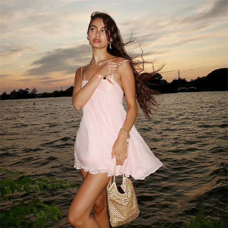 Babydoll Flare Short Dress Women