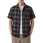 Plaid Button Up Short Sleeve Shirt