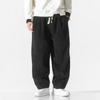 Men's Stripe Pants With Drawstring Waist