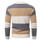 Men's Multi Stripe Turtleneck Knit Jumper