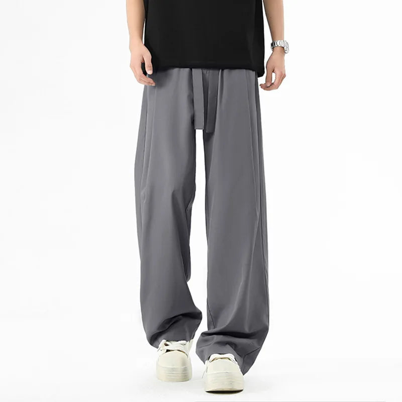 Loose Fit Pull On Trousers For Men