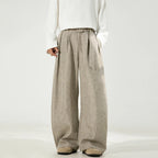 Loose Fit Pleated Wide Leg Pants