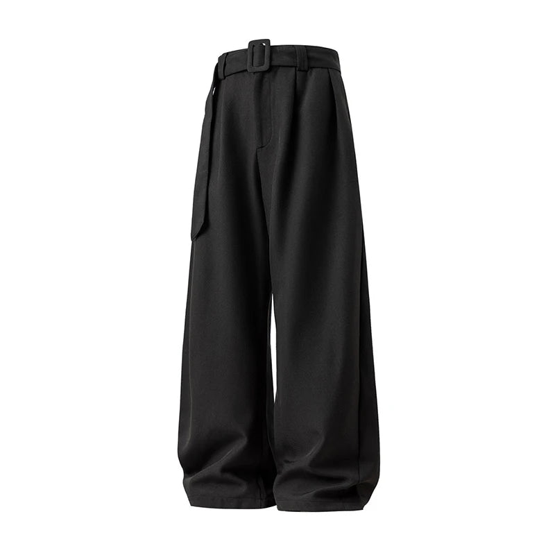 Loose Fit Pleated Wide Leg Pants