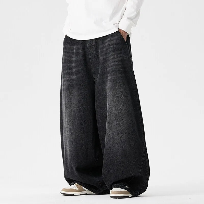 Men's Oversized Wide Leg Denim Jeans