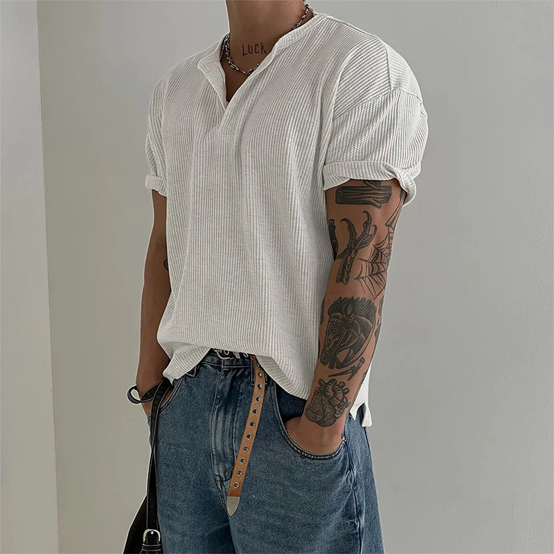 Men's Relaxed Henley T Shirt