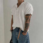 Men's Relaxed Henley T Shirt